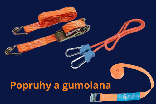 Popruhy a gumolana